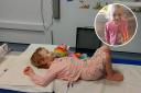 Three-year-old Mollie McCaughan from Beckenham needs £300,000 to have specialist treatment in America for rare Neuroblastoma cancer