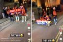 Londoners dressed up as Insulate Britain protesters for Halloween (photos/ video: TikTok cc @alikaofficial)