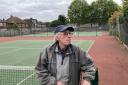 Clive Richardson, the chairperson of Chislehurst Lawn Tennis Club, shown outside the entrance of the club