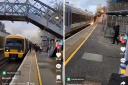 Viral TikTok by Stewart Kerr as Southeastern train catches fire at West Malling station
