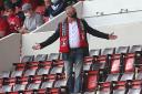 Charlton Athletic owner Thomas Sandgaard in the stands at The Valley