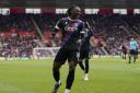 Eberechi Eze celebrates scoring  one of two goals for Crystal Palace against Southampton at St Mary's