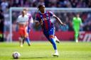 Crystal Palace winger Michael Olise playing in the win over West Ham