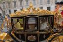 Charles and Camilla travelled to Westminster Abbey in the Gold State Coach - watch here