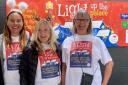 Catherine, Louise and Jane from the Light up the Palace team trying to bring Christmas lights back to the area
