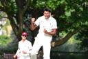 Jas Singh celebrates a big wicket