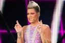 P!nk looked stunned following the incident.