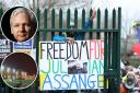 In a mock jailbreak attempt the Assange supporter drilled at the prison walls