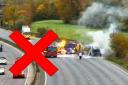 Lanes 1, 2 and 3 of the M25 between J6 and J5 closed overnight following a vehicle fire