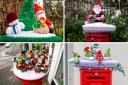 The heartwarming tradition continues with these pictures which have been snapped of the handmade post box toppers from South Wales to Scotland.