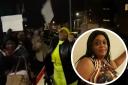 Protests have been held in Lewisham after Mitzie Graham (inset) was reportedly arrested in Jamaica for trying to smuggle cocaine into the UK