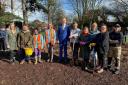 The Mayor of Bromley with some members of the planting team
