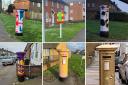 The postboxes were painted a variety of different colours and patterns between Wednesday, January