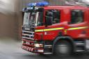 Firefighters called to blaze at 11.07am (c.) stock image