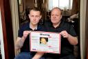 Brian's grandson Harry and son Mark are keeping hope alive
