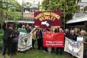 Protesters took to Bromley Council on May 21