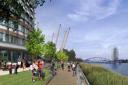 An artist's impression of home in the Greenwich Peninsula 