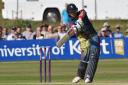 Sam Billings (26) was the first batsman to depart to leave the Spitfires 52-1