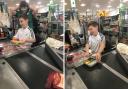 Nine-year-old Beau was given the opportunity to play on the tills at the Morrison's in Sidcup