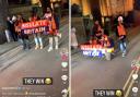 Londoners dressed up as Insulate Britain protesters for Halloween (photos/ video: TikTok cc @alikaofficial)