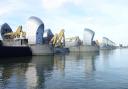 The forecast high tide at the Thames Barrier is at 2.30pm. Image: Chris Wheal via Flickr cc