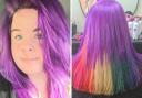 Woman, 28, with rare genetic cancer to bravely shave off rainbow-coloured hair