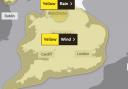 The Met Office has issued a yellow weather warning for London in Storm Franklin