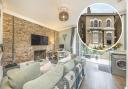 The exposed-brick flat is for sale on Zoopla and is in Handen Road, Lee (photos: Zoopla)
