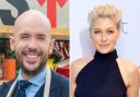The line-up for ITV's Cooking With The Stars has been revealed, alongside presenters Emma Willis and Tom Allen (PA)
