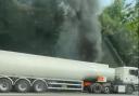 The tanker caught fire on the M25 near Orpington (photo: David Wood)
