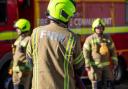 Fire crews were called to a car fire on the M25 in Orpington yesterday.