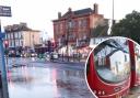 Which bus routes are being affected by the Lee Green flooding in Eltham Road