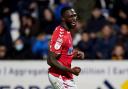 Charlton's Corey Blackett-Taylor celebrates one of two goals against Morecambe in League One