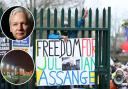 In a mock jailbreak attempt the Assange supporter drilled at the prison walls