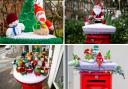 The heartwarming tradition continues with these pictures which have been snapped of the handmade post box toppers from South Wales to Scotland.