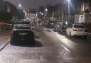 The crime scene on Alexandra Road in Erith