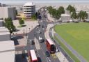 Artist's impression of how the re-routed South Circular could look (credit: TfL)