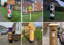 The postboxes were painted a variety of different colours and patterns between Wednesday, January