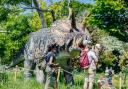 The walk-through Dinosaurs in the Park experience will display creatures from the Jurassic, Triassic and Cretaceous periods