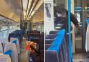 Man seen with a huge knife during a fight on board a train at Beckenham Junction