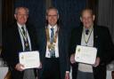 The Rotarians with their awards