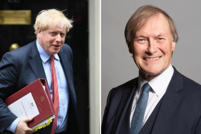 Boris Johnson has paid tribute to Sir David Amess, the Conservative MP killed in a stabbing attack today. Credit: PA