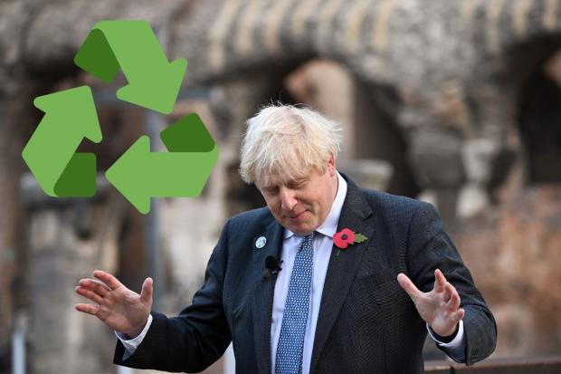 It comes as Boris Johnson has been accused of having “completely lost the plastic plot” after telling schoolchildren that recycling “doesn’t work” as a means to ease the climate crisis (photo: PA/ Canva)