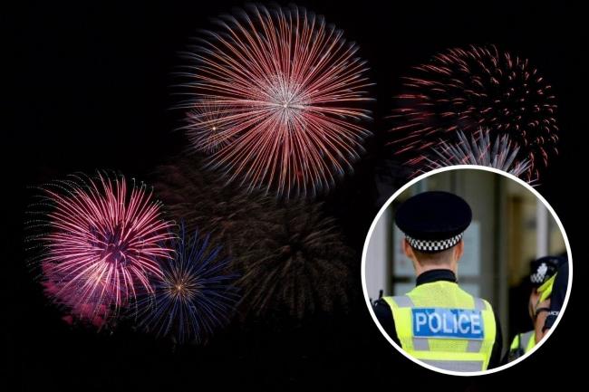 Police officer injured by firework as teens throw explosives at vehicles