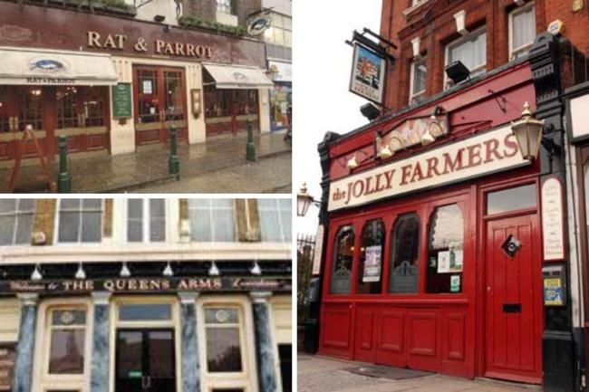 Rat and Parrot, The Queen's Arms and Jolly Farmers are all missed by south east Londoners