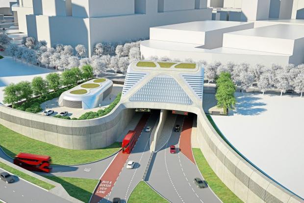 The proposed appearance of the tunnel from the north (TfL)