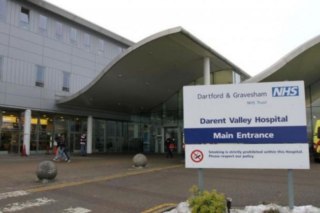 Patients are allowed only one named visitor per day (Darent Valley Hospital)