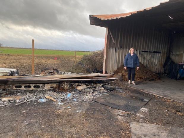 News Shopper: Debbie Sinclair at the burnt barn