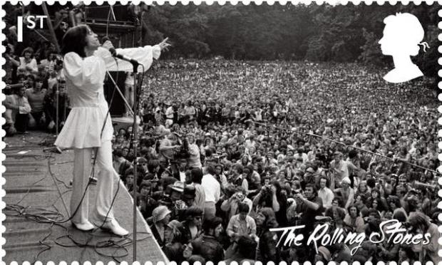 News Shopper: Rolling Stones stamp from their Hyde Park performance in 1969 (Royal Mail/PA)