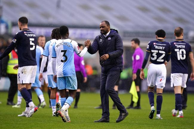 Crystal Palace manager Patrick Vieira is not thinking about finishing above Brighton